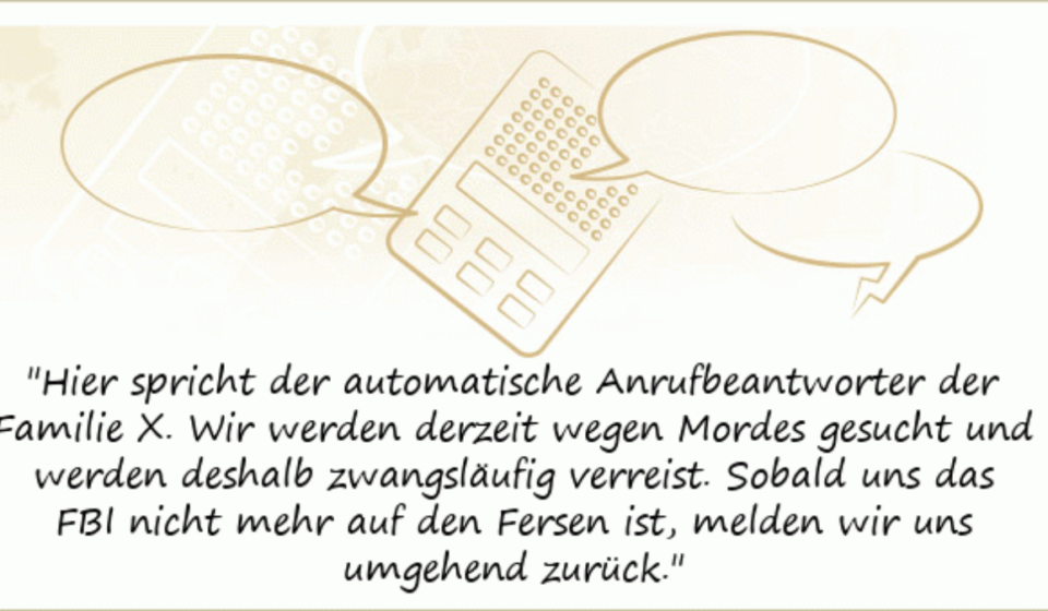 wer sich nicht meldet sprüche