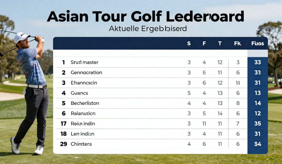 asian tour golf leaderboard