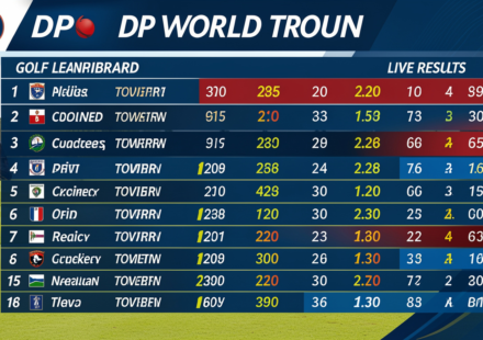dp world golf leaderboard
