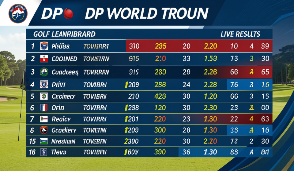 dp world golf leaderboard